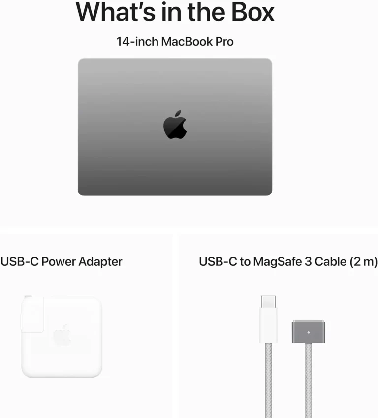 Apple 2023 MacBook Pro Laptop M3 chip with 8‑core CPU, 10‑core GPU: 14.2-inch Liquid Retina XDR Display, 8GB Unified